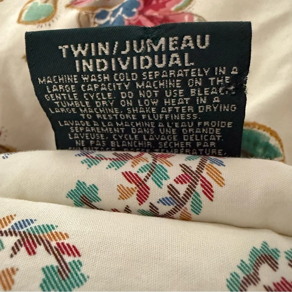 Lauren Ralph Laureni Antigua Paisley Twin Size Comforter 100% Cotton